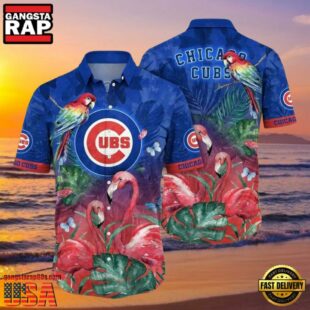 MLB Chicago Cubs Rainforest Retreat Aloha Hawaiian Shirt