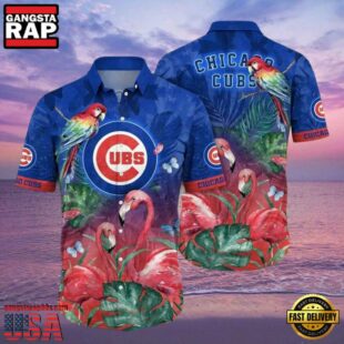 MLB Chicago Cubs Rainforest Retreat Aloha Hawaiian Shirt