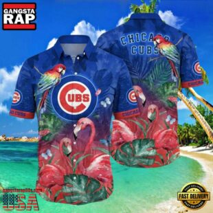 MLB Chicago Cubs Rainforest Retreat Aloha Hawaiian Shirt