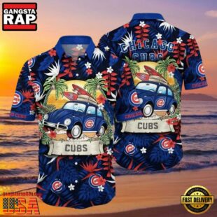 MLB Chicago Cubs Retro Ride Aloha Hawaiian Shirt