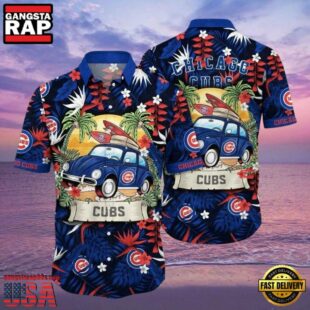 MLB Chicago Cubs Retro Ride Aloha Hawaiian Shirt