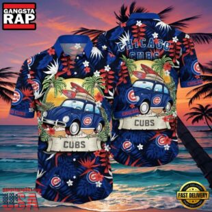 MLB Chicago Cubs Retro Ride Aloha Hawaiian Shirt