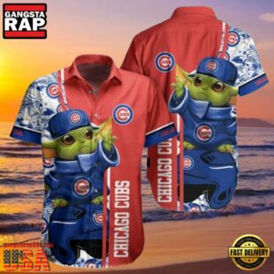 MLB Chicago Cubs Style Hot Trending Summer Hawaiian Shirt With Baby Yoda Graphic