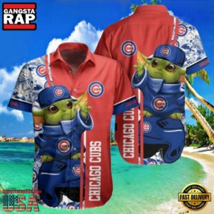 MLB Chicago Cubs Style Hot Trending Summer Hawaiian Shirt With Baby Yoda Graphic