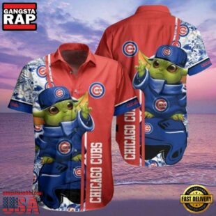 MLB Chicago Cubs Style Hot Trending Summer Hawaiian Shirt With Baby Yoda Graphic