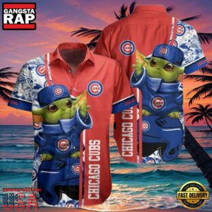 MLB Chicago Cubs Style Hot Trending Summer Hawaiian Shirt With Baby Yoda Graphic