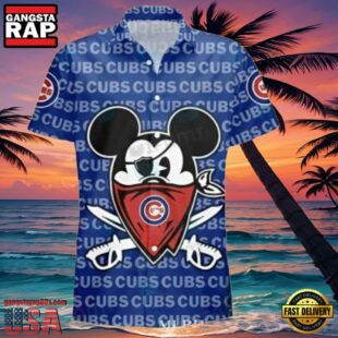 MLB Chicago Cubs Style Hot Trending Summer Hawaiian Shirt With Mickey Pirate Graphic