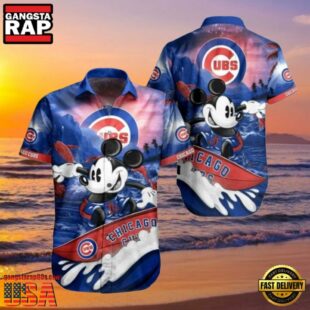 MLB Chicago Cubs Style Hot Trending Summer Hawaiian Shirt With Mickey Surfing Graphic