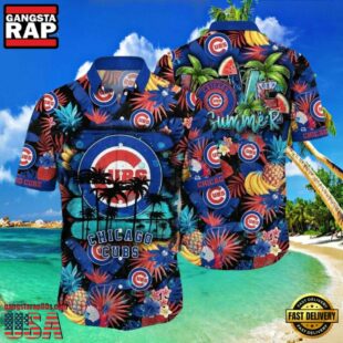 MLB Chicago Cubs Summer Vibes Tropical Aloha Hawaiian Shirt