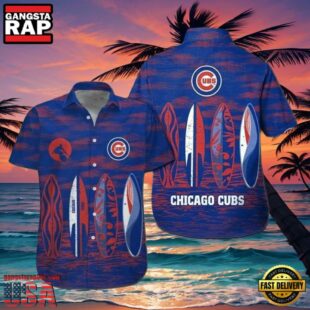 MLB Chicago Cubs Surf's Up Aloha Hawaiian Shirt