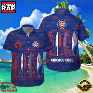 MLB Chicago Cubs Surf's Up Aloha Hawaiian Shirt