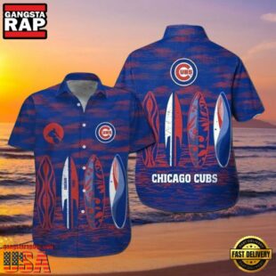 MLB Chicago Cubs Surf's Up Aloha Hawaiian Shirt