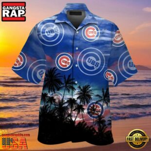 MLB Chicago Cubs Tropical Dusk Aloha Hawaiian Shirt