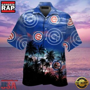 MLB Chicago Cubs Tropical Dusk Aloha Hawaiian Shirt