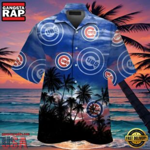 MLB Chicago Cubs Tropical Dusk Aloha Hawaiian Shirt