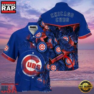 MLB Chicago Cubs Tropical Identity Custom Name Aloha Hawaiian Shirt