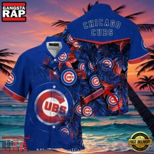 MLB Chicago Cubs Tropical Identity Custom Name Aloha Hawaiian Shirt