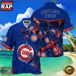 MLB Chicago Cubs Tropical Identity Custom Name Aloha Hawaiian Shirt