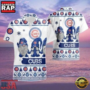 MLB Chicago Cubs Winter Cheer Aloha Hawaiian Shirt