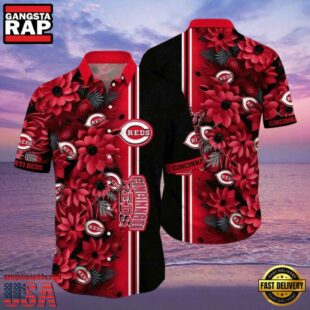 MLB Cincinnati Reds Blossom Passion Aloha Hawaiian Shirt