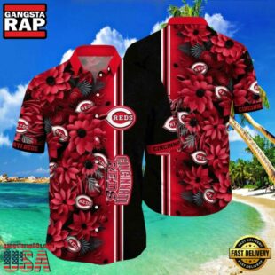 MLB Cincinnati Reds Blossom Passion Aloha Hawaiian Shirt