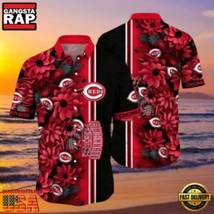 MLB Cincinnati Reds Blossom Passion Aloha Hawaiian Shirt