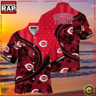 MLB Cincinnati Reds Fanatic Floral Summer Hawaiian Shirt