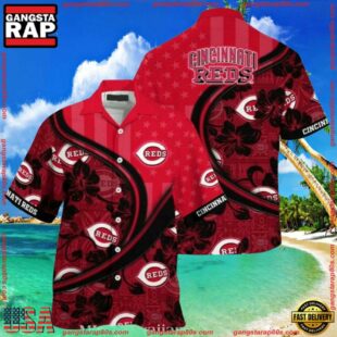 MLB Cincinnati Reds Fanatic Floral Summer Hawaiian Shirt