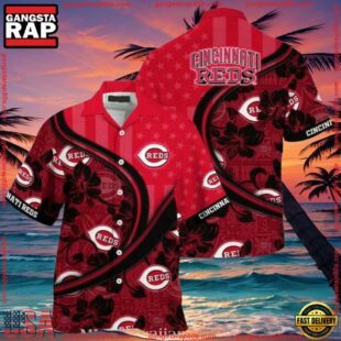 MLB Cincinnati Reds Fanatic Floral Summer Hawaiian Shirt