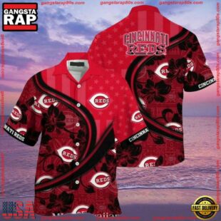 MLB Cincinnati Reds Fanatic Floral Summer Hawaiian Shirt