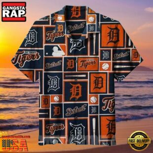 MLB Classic Detroit Tigers Logo Hawaiian Shirt