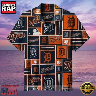 MLB Classic Detroit Tigers Logo Hawaiian Shirt