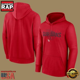 MLB Cleveland Guardians Pullover Hoodie Red