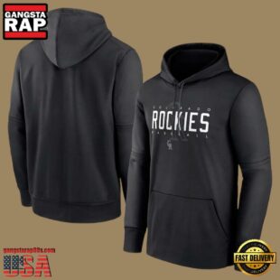 MLB Colorado Rockies Pullover Hoodie Black