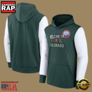 MLB Colorado Rockies Pullover Hoodie Green