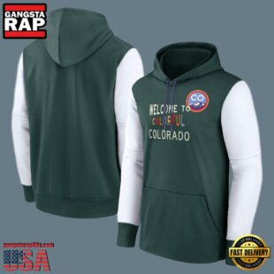 MLB Colorado Rockies Pullover Hoodie Green