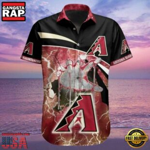 MLB Diamondbacks Baseball Heritage Hawaiian Shirt