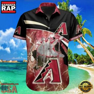 MLB Diamondbacks Baseball Heritage Hawaiian Shirt