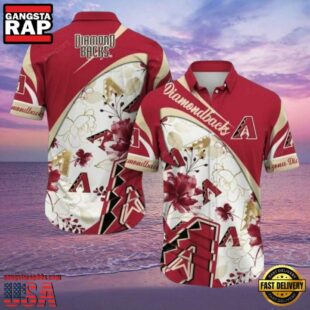 MLB Diamondbacks Blooming Elegance Hawaiian Shirt