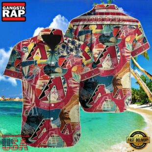 MLB Diamondbacks Collage Fest Tropical Shirt