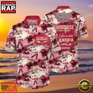 MLB Diamondbacks Cool Grandpa Hawaiian Shirt