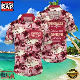 MLB Diamondbacks Cool Grandpa Hawaiian Shirt