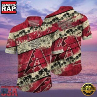 MLB Diamondbacks Palm Sunset Tropical Hawaiian Shirt