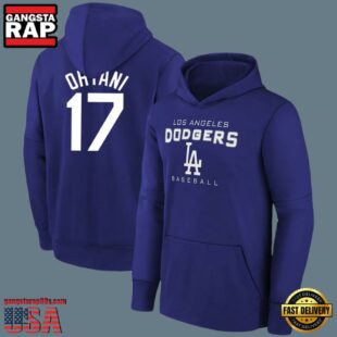 MLB Dodgers Shohei Ohtani Hooded Sweatshirt Blue