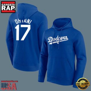 MLB Dodgers Shohei Ohtani Long Sleeve Pullover Hoodie