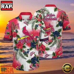 MLB Exotic Flora St. Louis Cardinals Aloha Shirt