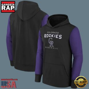 MLB Gear Colorado Rockies Pullover Hoodie Black