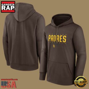 MLB Gear San Diego Padres Pullover Hoodie Brown