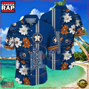 MLB Houston Astros Daisy Delight Summer Hawaiian Shirt