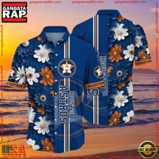 MLB Houston Astros Daisy Delight Summer Hawaiian Shirt